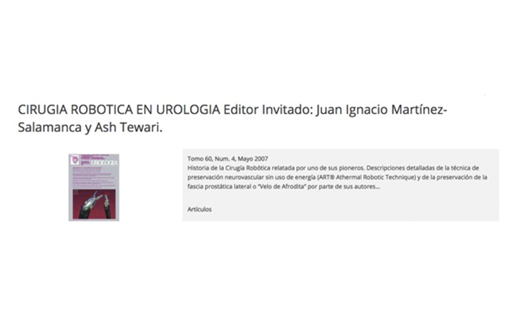 monográfico 2007 archivos españoles de urología